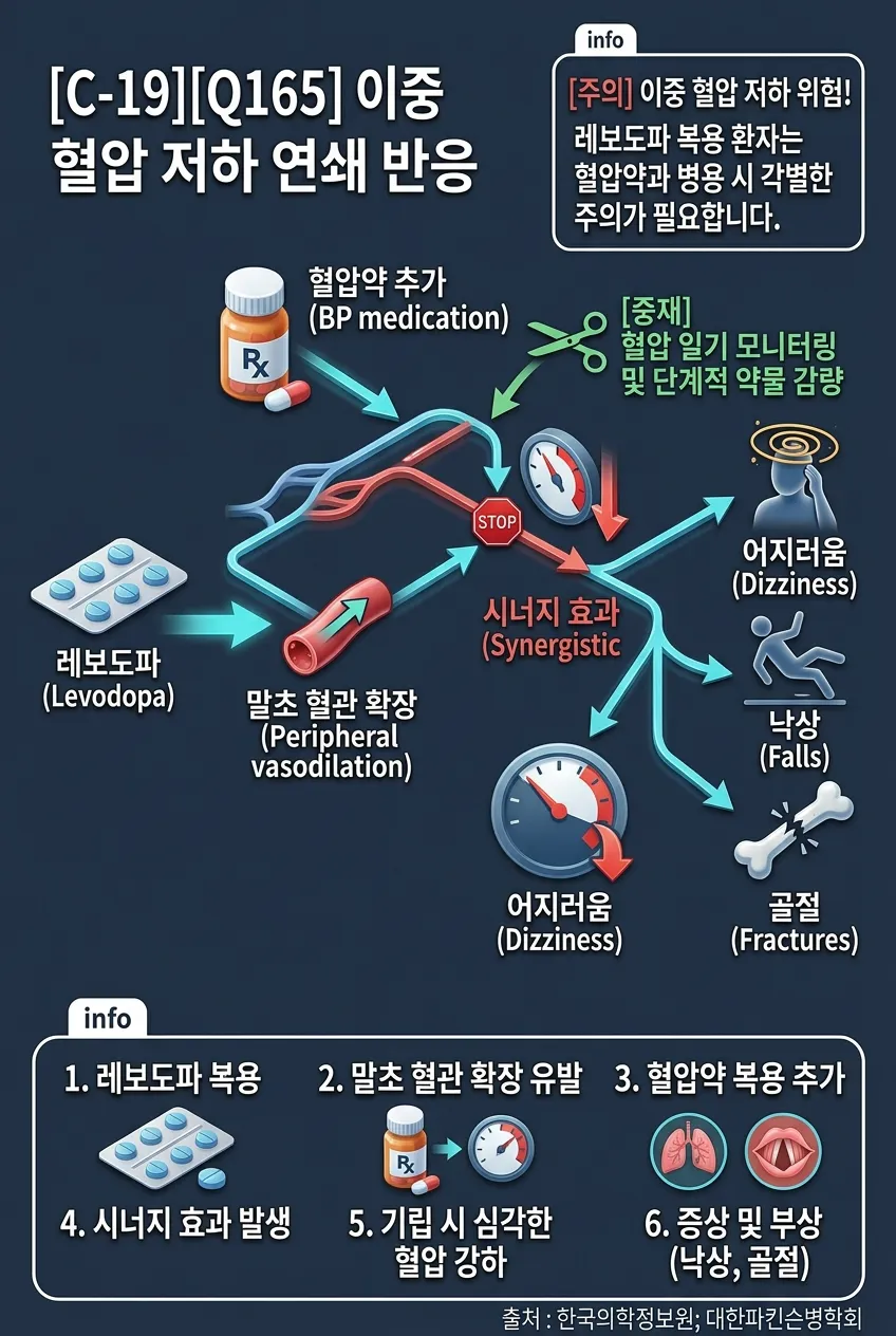 이중 혈압 저하 연쇄 반응