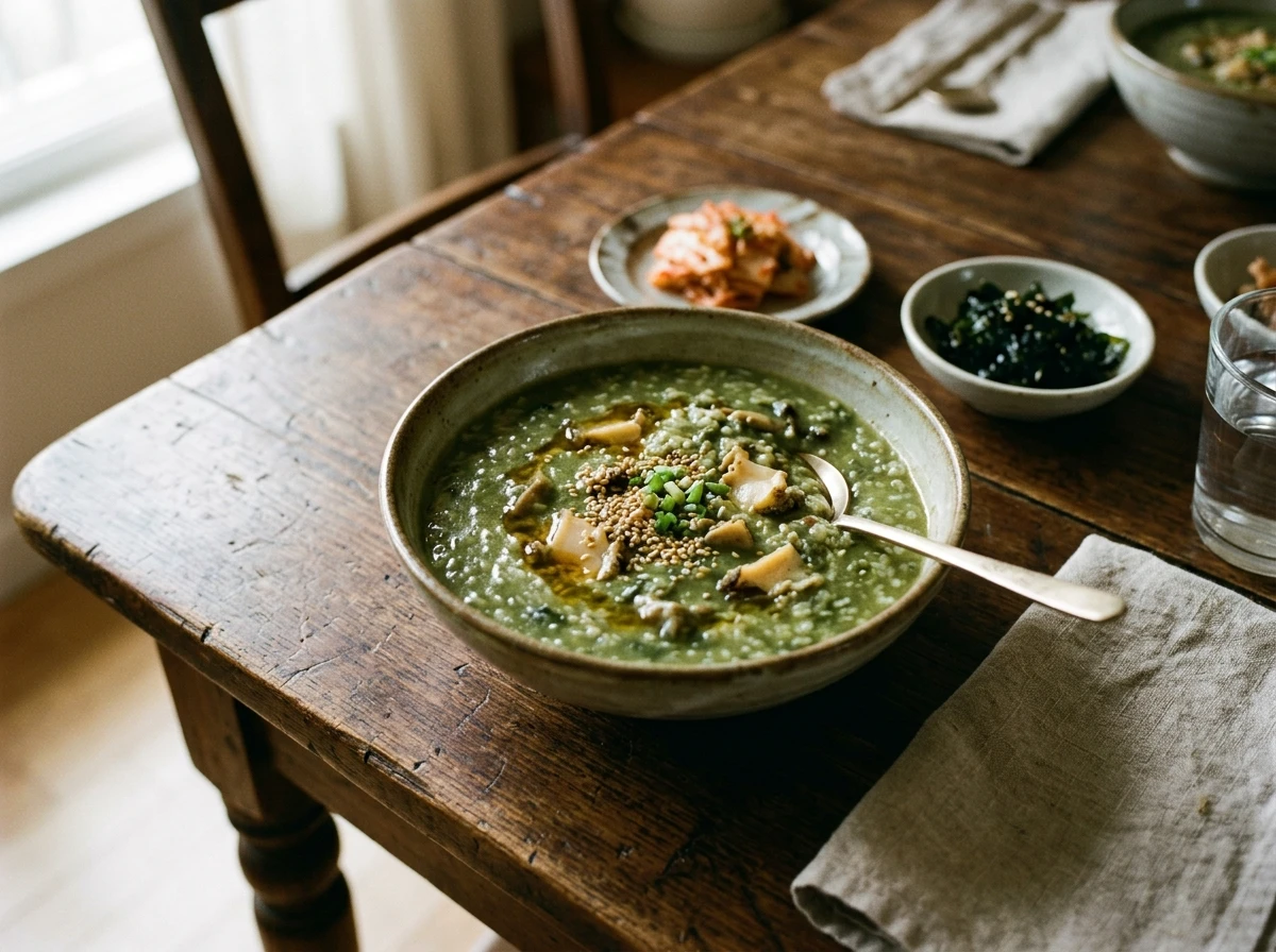 전복 내장죽