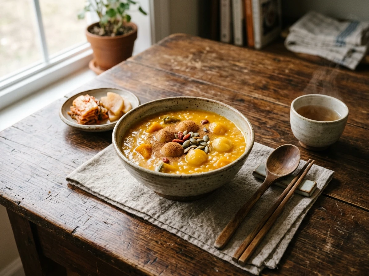 단호박 찹쌀죽