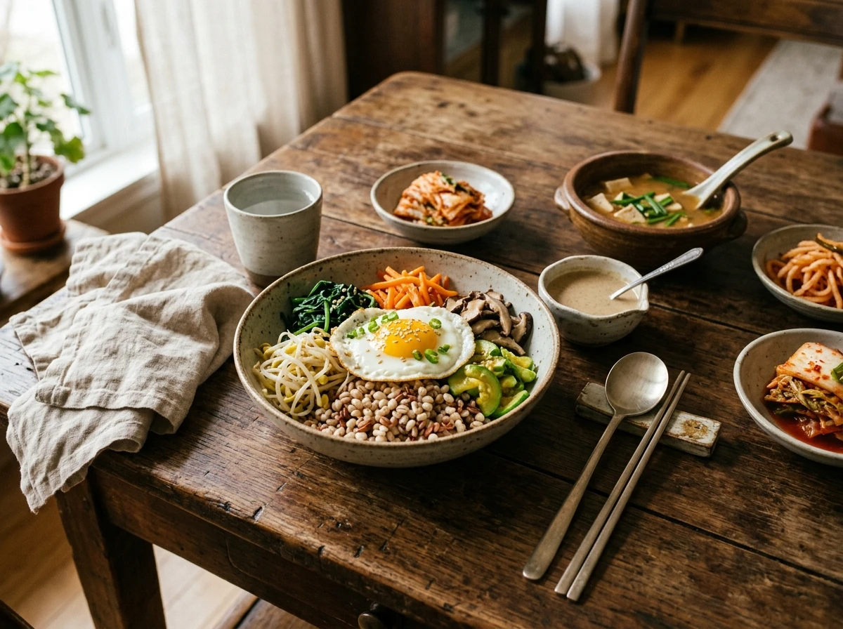 해초 메밀 비빔국수